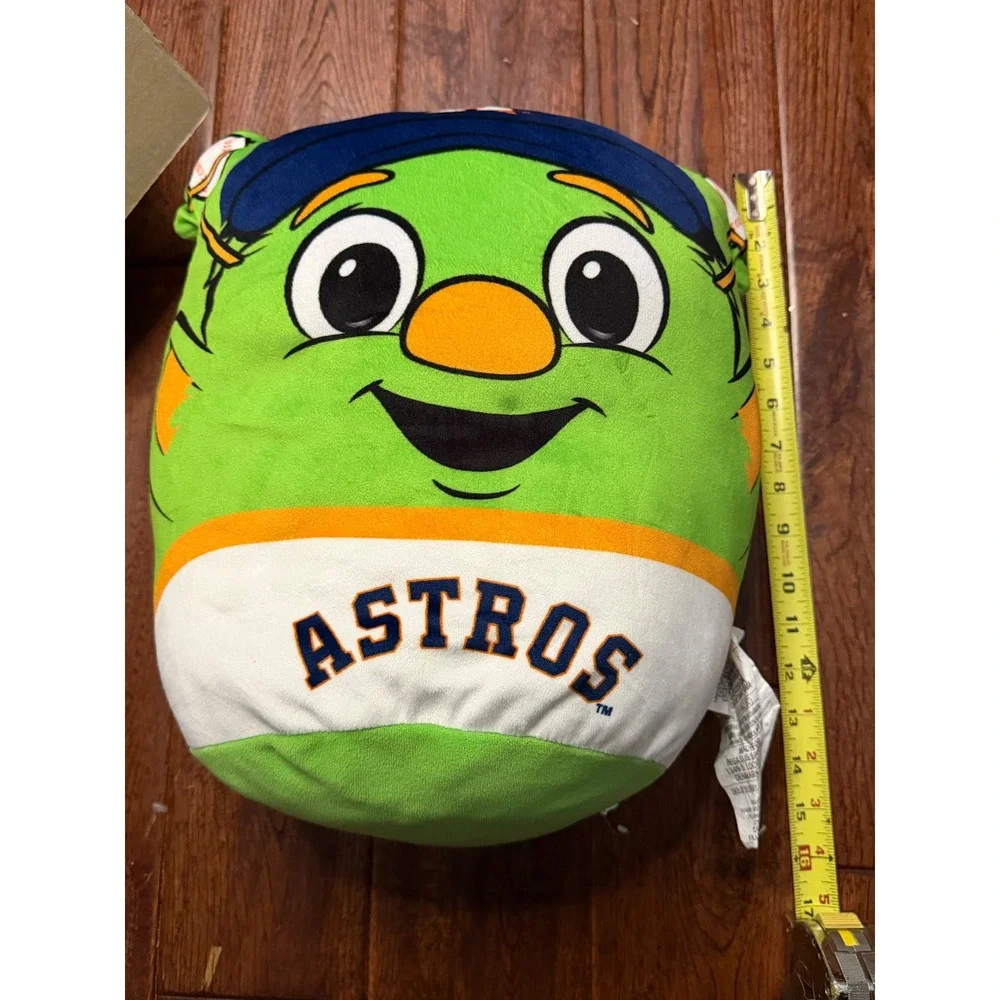 MLB Houston Astros Orbit Mascot‎ Plush Pillow 16 Inch Squishy Green Mascot Toy